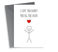 Big poo head Father's Day card