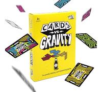 Big Potato Cards vs Gravity - The Gravity-Defying, Card-Balancing Game | Fun Travel Game for Kids, Teens & Adults | Party Game for 2+ Players | Includes Travel Bag and Can Adaptor