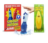 Big Potato Chicken vs Hot Dog Game Bundle | Ultimate Challenge Party Game + Corn Cob Solo Edition | Family Board Game for Game Nights & Outdoor Play