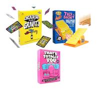 Big Potato Easter Basket Stuffers for Couples - 2 Player Board Game Bundle - Tilt N Shout, P for Pizza & That’s Totally You