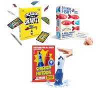 Big Potato Easter Basket Stuffers for Teenage Boys - Party Board Game Bundle - Chicken vs Hotdog, Cards vs Gravity & Sounds Fishy