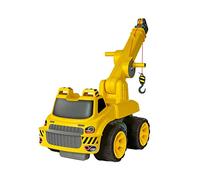 BIG - Power-Worker Maxi Crane (Yellow) - Large Toy Crane with Winch and Extendable Crane Arm, Children's Vehicle from 3 Years (up to 50 kg)