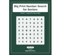 Big Print Number Search for Seniors: Volume 1 - Large Print, Easy to Read