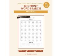 Big Print Word Search: No. 11 - Americana