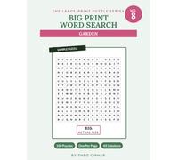 Big Print Word Search: No. 8 - Garden