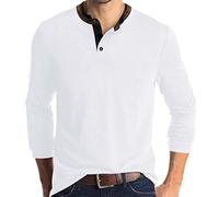 Big Promotion Lightning Deals Cocila Plain Cotton T Shirts for Men Collar T Shirt Long Sleeve Stand Collar Tops T Shirt For Male Watermelon Shirt Men Long Sleeve Polo Shirt Long Warehouse Clearance