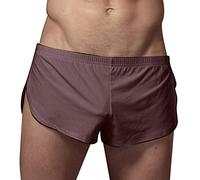 Big Promotion Lightning Deals Long Leg Boxers For Men Microfiber Boxers Men Mens Pouch Underwear Funny Christmas Underpants Men Novelty Mens Underwear Mens Microskin Trunks Sale Clearance 1P Coffee