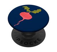 BIG RADISH Fun Healthy Food Organic Root Vegetable Pink Red PopSockets Adhesive PopGrip