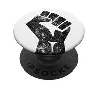Big Raised Fist Salute of Unity Solidarity Resistance PopSockets Adhesive PopGrip