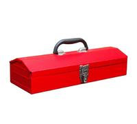 BIG RED ATB213-1 Torin Portable Steel Tool Box: 16" Hip Roof Style with Metal Latch Closure, Red