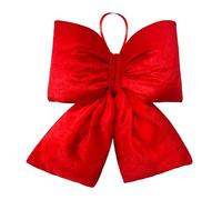 Big Red Bow Christmas Decorations, Christmas Tree Topper Bow Xmas Wreath Velvet Bow for Home Door Window Wall, Large Indoor Outdoor Hanging Ornaments Wedding Party Holiday Decor (Bright Red Bow)
