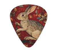 Big Red Bunny Acoustic GuitarGuitar Picks 12 Pcs, Electric Guitar Essential Thick And Thin Guitar Plectrums Students 0.46 0.96 0.71 Mm