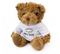 Big Red Egg CONGRATS ON YOUR NEW HOME - Adorable Lovely Soft Brown Teddy Bear - Gift Present