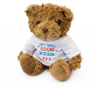 Big Red Egg GET WELL SOON WILSON - Teddy Bear - Cute Cuddly Soft Adorable - Gift Present