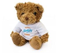 Big Red Egg HAPPY BIRTHDAY PIERRE - Adorable Lovely Soft Brown Teddy Bear - Gift Present