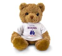 Big Red Egg I DON'T LIKE BOXING I LOVE IT - Teddy Bear - Cute Cuddly Soft - Gift Present