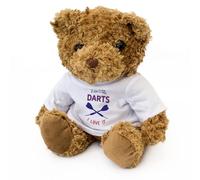 Big Red Egg I DON'T LIKE DARTS I LOVE IT - Teddy Bear - Cute Soft Cuddly Adorable - Gift Present