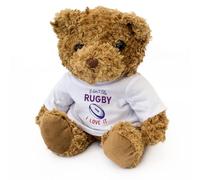 Big Red Egg I DON'T LIKE RUGBY I LOVE IT - Teddy Bear - Cute Soft Cuddly Adorable - Gift Present