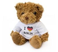 Big Red Egg I LOVE BERLIN (German Flag) - Teddy Bear - Cute Soft Cuddly Adorable - Gift Present