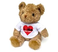 Big Red Egg LOVE NEW YORK SKYLINE - Teddy Bear - Cute Soft Cuddly Adorable - Gift Present