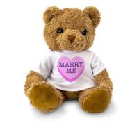 Big Red Egg MARRY ME - Teddy Bear - Cute Soft Cuddly Adorable - Love Romance Gift Present