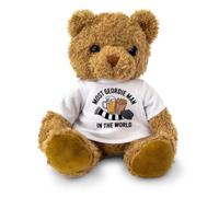 Big Red Egg MOST GEORDIE MAN IN THE WORLD - Teddy Bear - Cute Soft Cuddly Adorable - Newcastle Gift Present