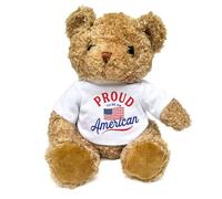 Big Red Egg PROUD TO BE AN AMERICAN - Teddy Bear - Cute Soft Cuddly Adorable - USA Gift Present