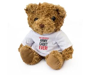Big Red Egg THE GREATEST ARMY CADET EVER - Teddy Bear - Cute Soft Cuddly Adorable - Gift Present