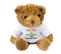 Big Red Egg Well Done KELLY You Passed Your Driving Test - Adorable Lovely Soft Brown Teddy Bear - Gift Present