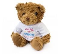 Big Red Egg YOU ARE A SUPERSTAR - Teddy Bear - Cute Soft Cuddly Adorable - Gift Present