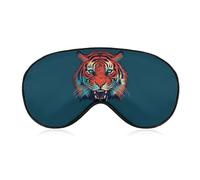 Big Red Tiger Sleep Mask with Adjustable Strap, Comfortable & Soft Eye Mask for Sleeping Light Blocking, Lightweight & Breathable Eye Cover for Men Women