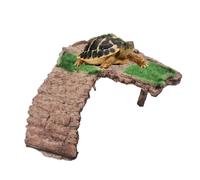 Big Reptile Pier - Measures 21.5 X 8 X 6 Cm, Natural Resin Floating Material, Hidden Rock For Aquatic Animals | Décorati Pond Shelter Sump Pumping Filter Kit