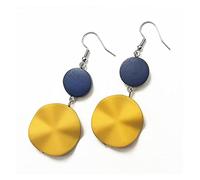 Big Round Earrings for Women Wood Geometric Drop Earring high-end Earrings Made in China