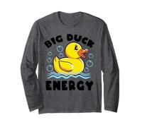 Big Rubber Duck Energy Funny Duckie Crew Duckling Gift Kids Long Sleeve T-Shirt