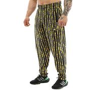 BIG SAM SPORTSWEAR COMPANY Men's Baggy Sweatpants with Pockets, Bodybuilding Active Wear Comfort Design Muscle Pants, Yellow, Large