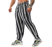 BIG SAM SPORTSWEAR COMPANY Men's Baggy Sweatpants with Pockets, Oldschool Loose Fit Gym Pants, Grey, Medium