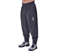 BIG SAM SPORTSWEAR COMPANY Men's Baggy Sweatpants, Zipper Pockets, Cotton Pocket Outdoor Track Pants, Anthracite, Medium