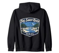 Big Sandy River Texas Night Landscape Zip Hoodie