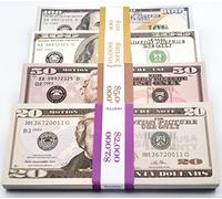 Big Screen Stacks | $27,000 Prop Money Dollar bundle | $20/$50/$100 | Multi - Pack US Dollar Pretend Bank Notes | 27,000 dollar fake money U.S.A Bundle for films, TV and education.