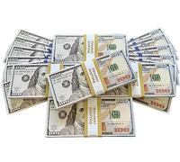 BIG SCREEN STACKS | $50,000 Pretend Dollars | Prop Money Dollars | Full Print 500 100 Dollar Bills (5 Stacks) | 2013 - Present Day Edition