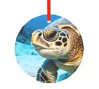 Big Sea Turtle Christmas Tree Set With Ornaments,Ornament Gift Decor For New Year Door Wall Decor