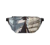 Big Shark Attacks Sailboat Sling Chest Bags Bumbags Waist Fanny Packs, Waist Bag for Walking, Running, Hiking