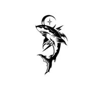 Big Shark Herbal Domineering Arm Juice Tattoo Sticker Waterproof And Long-Lasting Female Male Simulation