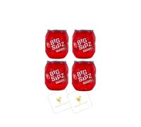 Big Sipz Strawberry Margarita | 4-Pack | 14% ABV Pre-Mixed Cocktails + 2 Celebration Spirits Bonus Mats