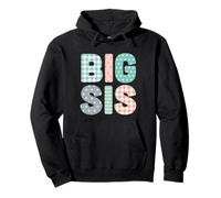 Big Sis - Cool Big Sister, Older Sister, Embroidery Craft Pullover Hoodie