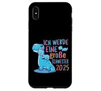 Big Sister 2025 Dinosaur - Cute Sibling Design Case for iPhone XS Max