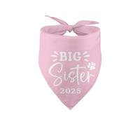Big Sister 2025 Dog Bandanas Big Sister Bandana for Dog Baby Announcement Dog Bandana Gender Reveal Pink Dog Bandana Photo Prop Pet Scarf Pet Accessories for Dog Lover