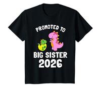 Big Sister 2026 Dinosaur, Cute Dino Sibling Announcement T-Shirt