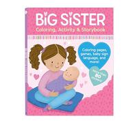 Big Sister Activity Book and Story with More than 80 Stickers - Includes Coloring Pages, Mazes, and More