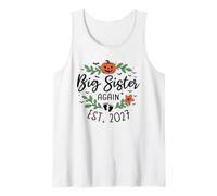 Big Sister Again Est 2027 Halloween Big Sister Second Time Tank Top